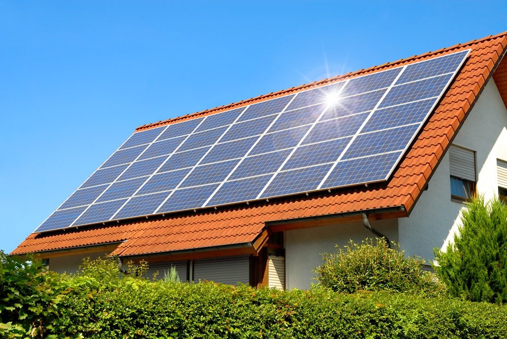 Home with Solar Panels