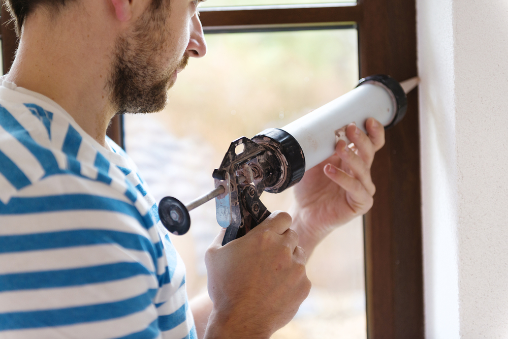 caulking around windows